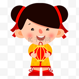 中国传统汉服图片_抱着红灯笼的着中国传统汉服的可
