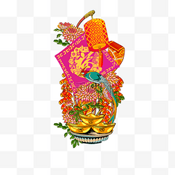 金鸡奖logo图片_猪年华丽装饰福金鸡元宝PNG