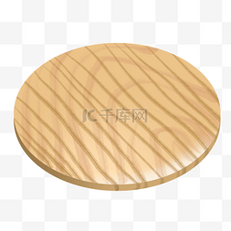 圆形实木木板插图