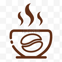 咖啡休闲室图片_简约线性矢量扁平咖啡杯子