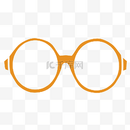 墨镜带星图片_橙色眼镜镜框