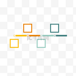 简约风格PPT矩形数据分析元素