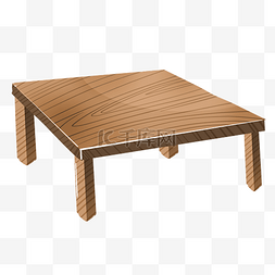 木质木纹小桌子