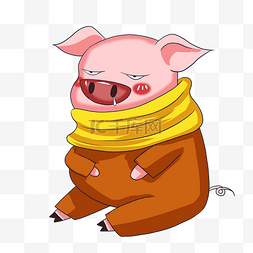 粉色卡通动物猪图片_卡通小猪猪卡通动物可爱动物