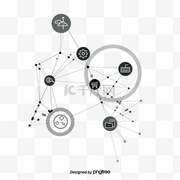 黑线技术，数据图标