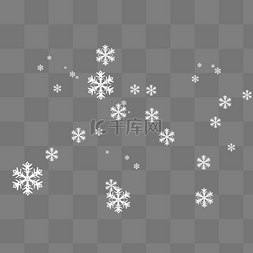 雪花雪片图片_寒冬飘雪雪片