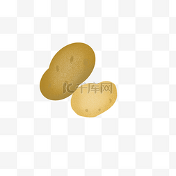豆角炒土豆图片_卡通水彩手绘马铃薯设计