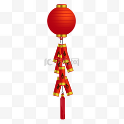 红色中国风春节喜庆挂件