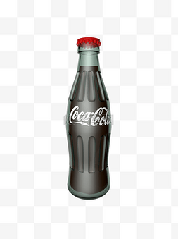 可乐玻璃瓶图片_3D可乐瓶可商用元素