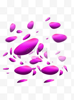 散落的花瓣图片_飘落散落的紫色花瓣素材
