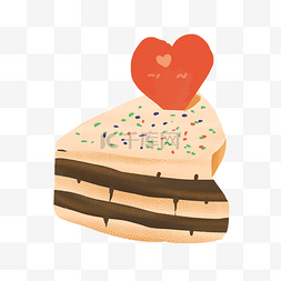 爱心甜点蛋糕