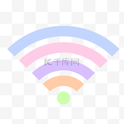 手绘wifi信号图片_手绘风互联网网络信号