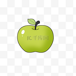 生态水果图片_水果类装饰图案大青苹果
