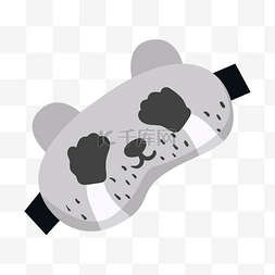 纱布眼罩图片_世界睡眠日熊猫眼罩