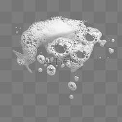 泡沫素材图片_零落的白色肥皂泡沫泡泡