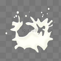 白色牛奶图案 