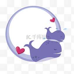 主题床图片_蓝色可爱的海豚母子上了床