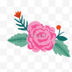 绿色背景免费下载图片_粉红色的植物花朵