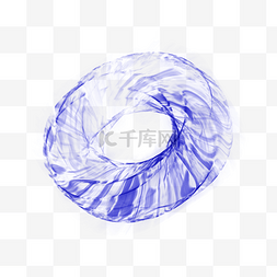 抽象甜甜圈图片_紫色简约抽象圆圈曲线