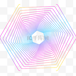 抽象几何纹理图片_抽象创意彩色渐变线条图案元素
