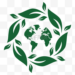 地球植物图片_绿色环保绿色地球