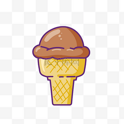 夏季冰淇淋巧克力冰淇淋