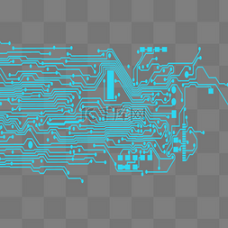 科技电路图电路板元素