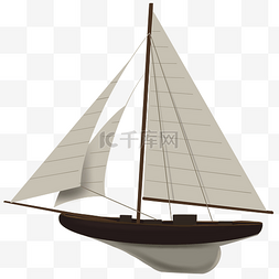 可爱的帆船图片_迎风起航的帆船1