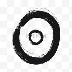 圆圈抽象图片_手绘黑色圆圈免费下载
