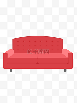红色大沙发简约设计