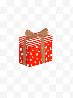 圣诞节礼物盒矢量图案卡通彩色可