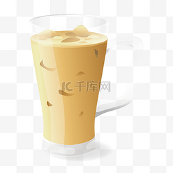 冰咖啡矢量图片_卡通逼真的饮料矢量素材
