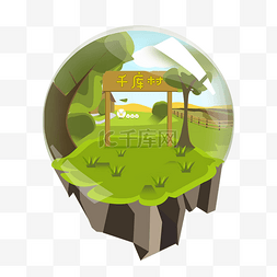 游戏农场游戏农场图片_游戏风水晶球村庄猪年岛屿