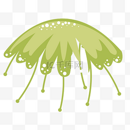 鲜鲜卡通图片_新鲜的绿色植物免抠图