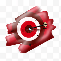靶子箭图片_红色的靶子