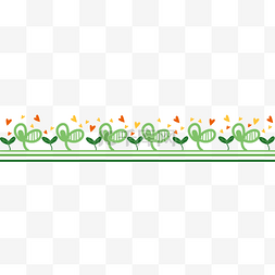 绿色打结的小草图片_绿色小草分割线装饰