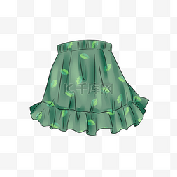 绿色短裙裙子