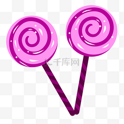 食物卡通棒棒糖图片_紫色棒棒糖食物元素