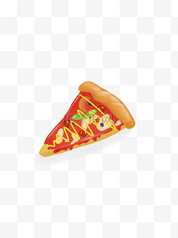 美食披萨手绘插画图片_手绘美食披萨素材元素