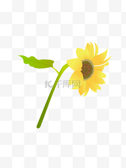 太阳花设计图片_手绘向日葵元素之小清新黄色太阳