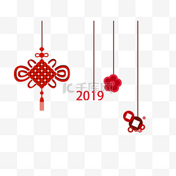 挂饰2019图片_手绘花朵新年挂饰