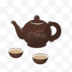 古典茶具图片_古典花纹茶具