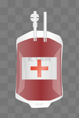 红十字医疗图片_医疗血包卡通插画