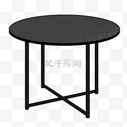 黑色圆桌 