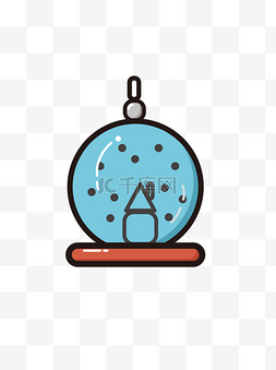 水晶球吊球图片_圣诞挂饰水晶球MBE卡通可商用元素