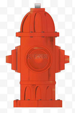 红色消防栓图片_卡通红色消防栓插画
