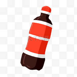 图片_手绘可乐瓶子插画