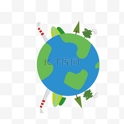 绿色生态地球