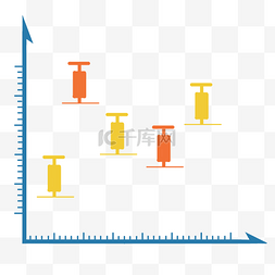 走势图图片_卡通蓝色股市图表素材
