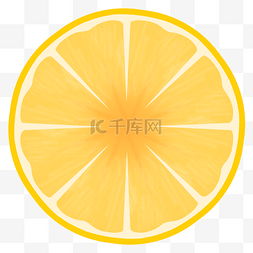 水果柠檬切片图片_卡通橙子
